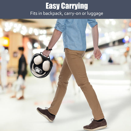 ProCase Headphone Case for the new AirPods Max, Waterproof Headphone Bag with Sleep Mode, Dustproof Carrying Case Travel Bag for AirPods Max Headphone Case - Black