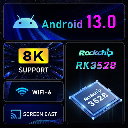 Sofobod H96MAX nutiteleri karp Android 9.0 4GB RAM 32GB ROM, H.265 dekodeerimine, HDIM 2.0, HD 4K 3D, USB 3.0, kahekordne WiFi 2.4G/5G BT4.0 teleri karp (ühekordne)