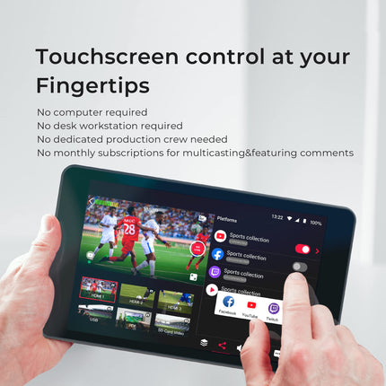 YOLOLIV YoloBox Pro, Portable Multi-Camera Live Streaming Studio Encoder Recorder Switcher