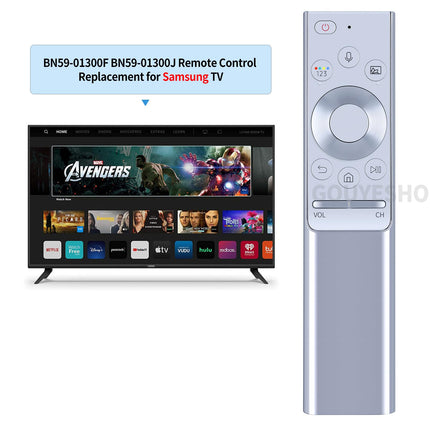 GOUYESHO Voice BN59-01300F BN59-01300J BN59-01300G Replacement Remote Control for Samsung 4K QLED UHD TV Compatible with GQ55Q8CN GQ55Q8DN GQ55Q9FN GQ65Q8DN GQ65Q8FN GQ65Q8FNGT GQ65Q9FN BN59-01300L