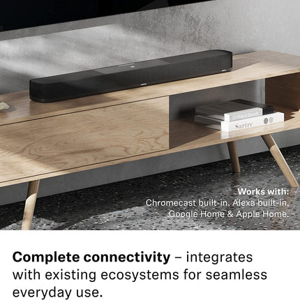Sennheiser AMBEO Soundbar Plus teleri ja muusika jaoks – EL pistik + AMBEO Subwoofer teleri ja muusika jaoks – EL pistik – sügav, läbistav bass kuni 27 Hz – 8-tolline subwoofer 350 W D-klassi võimendiga