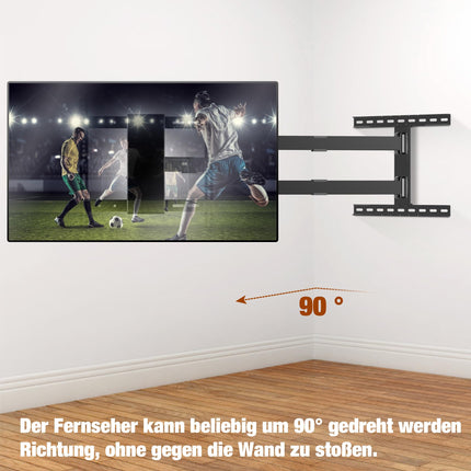 1200 mm seinast kaugus, teleri seinakinnitus, pikk pöörlev vars, kallutatav, pööratav, pööratav, pikendatav, 32–80-tollised LCD/LED/OLED-telerid, kandevõime 50 kg, VESA 600x400 mm telerikinnitus