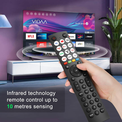 Remote Control for Hisense TVs Universal TV Remote - EN2Q36H for Hisense VIDAA 4K HDTV FHD QLED LCD LED Smart TVs
