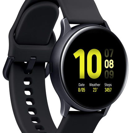 Samsung Galaxy Watch Active2, aluminum fitness tracker, large display, long-lasting battery, water-resistant, 40 mm, Bluetooth, black