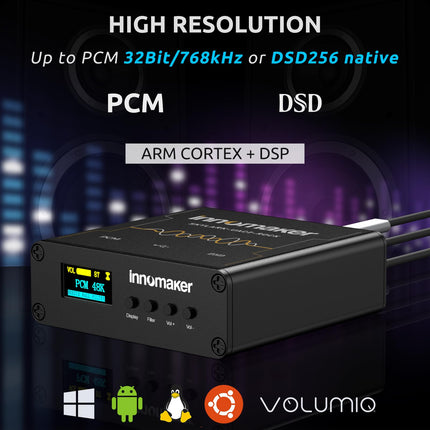 HIFI USB DAC/kõrvaklapivõimendi, ES9038Q2M, kõrge eraldusvõime kuni PCM 32Bit/768kHz või DSD256, Audio Spectrum FFT ekraan, USB-audioliides arvuti/sülearvuti/SBC jaoks, Mac OS-is ei toetata.