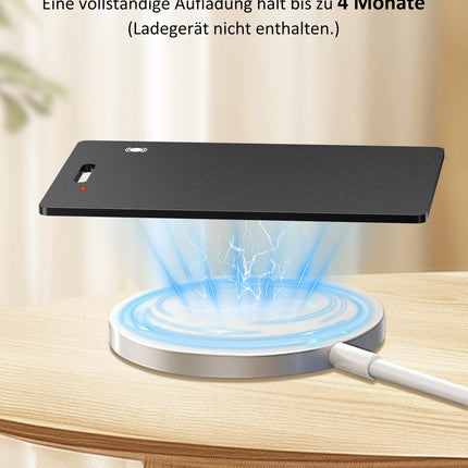 Õhukese rahakoti jälgimiskaardi silt: 2 tk 1,6 mm laetavat Air Smart Trackerit - IP68 veekindel rahakoti leidja, ühildub Apple Find My'ga (ainult iOS) - rahakoti jälgimiskaart kohvrite ja passide jaoks