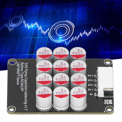 Battery Active Equalizer, 5A Universal Cell Balancer, Lifepo4 Lithium Balance Board with Cable for LTO LFP LPO NCM(4-5S)