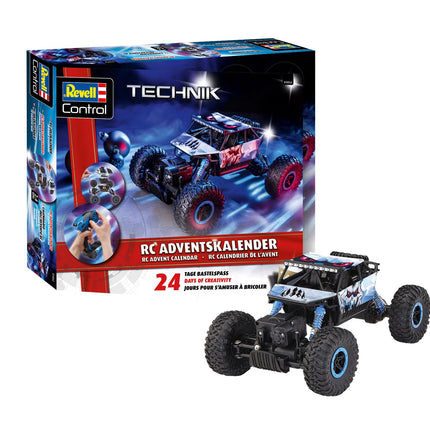 Revell 1052 advendikalender RC Crawler I Kaugjuhtimisega mänguasi harrastajatele I Poistele, tüdrukutele ja täiskasvanutele I Jõulukingitus I Alates 10. eluaastast