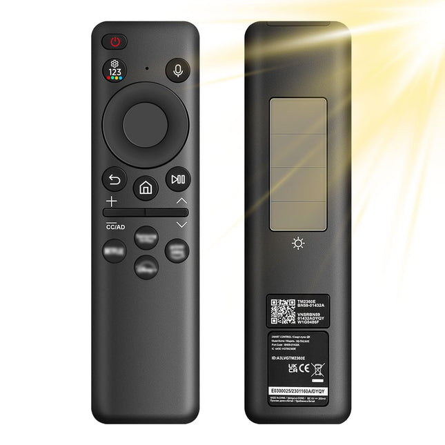 Replacement Remote Control for Samsung, BN59-01432A Solar Charging Voice Remote Control for Samsung Smart TV, Universal Remote Controls for Sam-sung TVs Compatible with Sam-sung 2021-2023 Neo LED Smart 4K HD TV