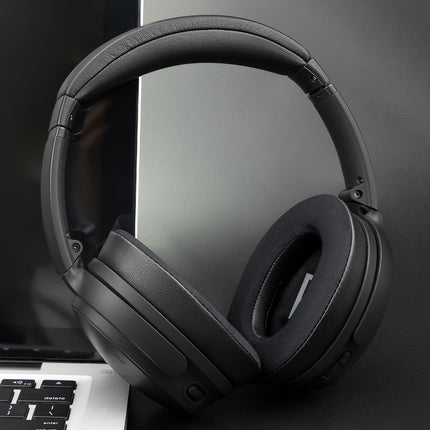SOULWIT jahutava geeliga vahetuskõrvapadjad Bose QuietComfort 45 (QC45)/QuietComfort SE (QC SE)/uute Quiet Comfort juhtmevabade kõrvaklappide jaoks, kõrvaklapid suure tihedusega mürasummutusvahuga