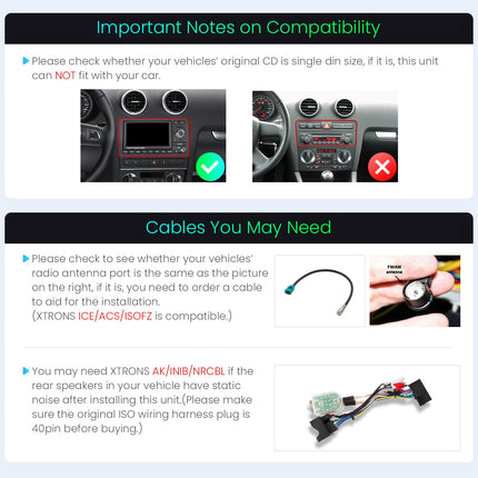 XTRONS 8-tolline IPS HD-ekraan Android 14 autoraadio Octa Core 4GB 64GB sisseehitatud 4G DSP automäng Android Auto WiFi Bluetooth GPS valikuline DAB OBD TPMS DVR Audi A3 S3 RS3 jaoks