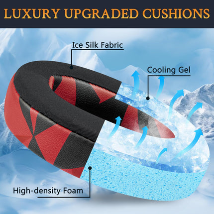 SOULWIT Cooling Gel Replacement Ear Pads for Anker Soundcore Life Q30/Q35 Headphones, Ear Pads Cushions with Ice Silk Fabric, High-Density Noise Reduction Foam