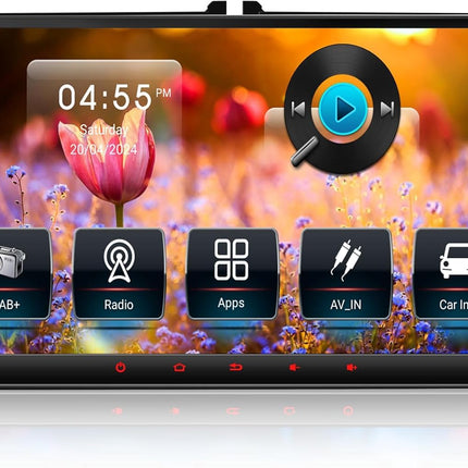 CAWELL DAB+ autoraadio VW Golf 5 6 T5 Polo Sharan Passat Tiguanile, [Android 13.0 4GB+64GB 2.0Ghz] CAWELL topelt-DIN raadio 4G/Navi/Bluetoothiga (9-tolline, 2.0GHz, 8-tuumaline Android 13 DAB-ga)