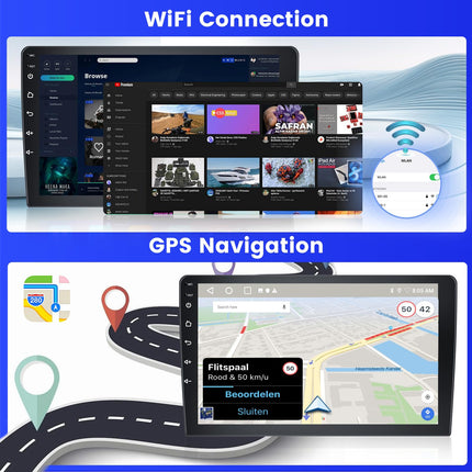 Inefala Radio for Hyundai i10 2007-2013 Android 2+64G with Wireless CarPlay Android Auto, 9 inch screen with EQ 26UI FM RDS GPS Bluetooth WiFi SWC AHD Rear view camera