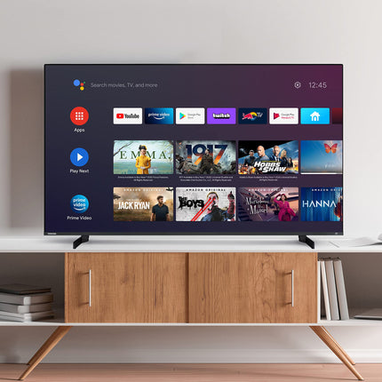 Toshiba 65UA5D63DGY 65-tolline televiisor / Android TV (4K Ultra HD, HDR Dolby Vision, nutiteler, Play pood ja Google Assistant, kolmekordne tuuner, Bluetooth) [2023], must