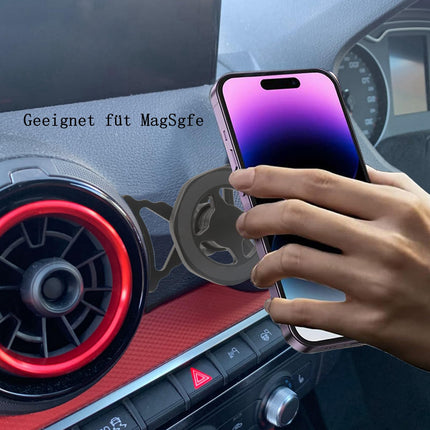 Cookiss magnetiline telefonihoidik, mis ühildub Audi Q2 ja Audi SQ2-ga, sobib MagSafe nutitelefonidele ja GPS-ile koos autotelefonihoidikuga, 360 kraadi reguleeritav vaade (must)
