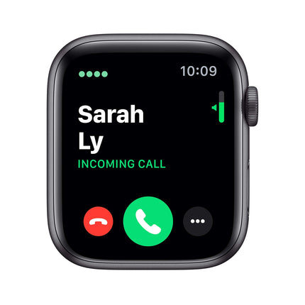 Apple Watch Series 5 (GPS + Cellular, 44MM) Space Gray Aluminum Case with Black Sport Band (Refurbished)