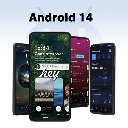 DOOGEE N55 Pro (16GB+256GB) Android 14 nutitelefon ilma lepinguta 6.56" HD+ 90Hz mobiiltelefon soodne, 5180mAh 13MP+8MP kaamera Octa Core Dual SIM 4G SIM-kaardivabad mobiiltelefonid Näotuvastus/OTG/GPS/Widevine L1 2024