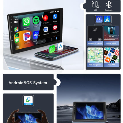 8 Core 4G+64G Car Radio Android 13 for Opel Mokka 1 2012-2016/Buick Encore 2013-2015, 9 inch HD IPS Touchscreen Car Radio with DSP Carplay Android Auto GPS Wi-Fi Bluetooth FM RDS Radio Rear View Camera