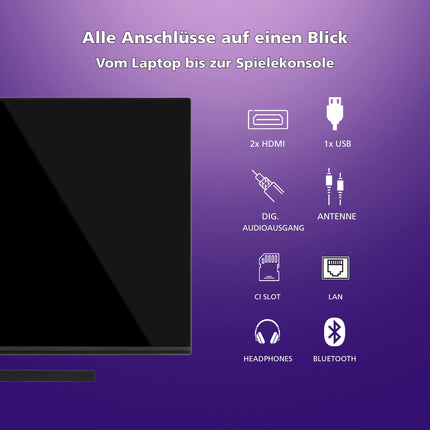 JVC QLED-teler 32-tolline Full HD Androidi nutiteler (HDR, kolmekordne tuuner, Bluetooth) LT-32VQF545A