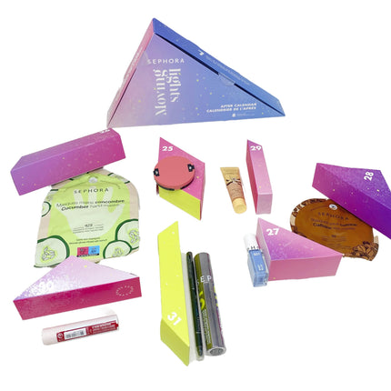 Sephora lemmikud Limited Edition Moving Lights After Calendar 7 päeva meigi- ja nahahooldusüllatusi - 8 täissuuruses kingitust