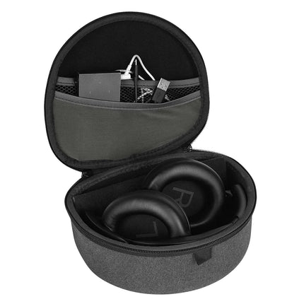 GEEKRIA kilpümbris, mis ühildub Sony, Skullcandy, JBL ja Sennheiser kõrvaklappidega, asenduskaitsev kõva kestaga reisiümbris kaablihoidikuga (tumehall)