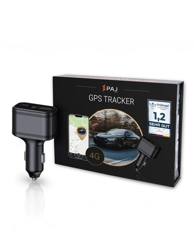 PAJ GPS USB Finder 4G - Mini jälgimisseade autodele, sõidukitele ja veoautodele - Sigaretisüütaja toitel - Saatja - Ülemaailmne reaalajas jälgimine rakenduse, häireteadete ja logiraamatu kaudu