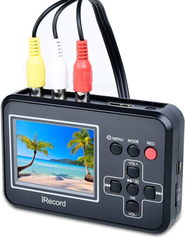 Video Grabber digitaliseerib videolindid otse mälukaardile, video-digitaalmuundur videomakkidele, VHS-kassettidele, Hi8-le, videokaameratele, DVD-dele, digitaalsele videosalvestusele