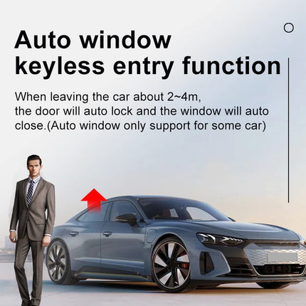 Auto kaugjuhtimispult LCD-nutivõti auto võtmeta sisenemise kaugjuhtimispult EN/CF920 must