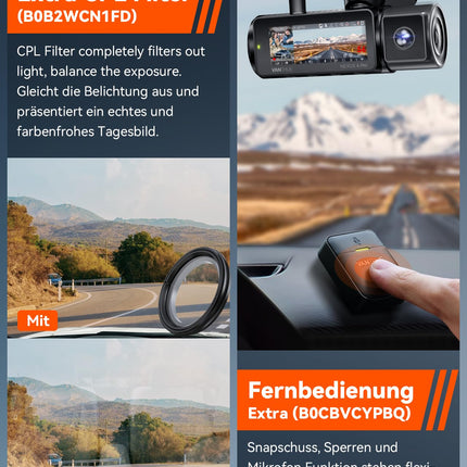 VANTRUE N4 Pro 3 HDR 4K+ 1080P+ 1080P STARVIS 2 autoregistraator, 5G WiFi PlatePix™ GPS-registraator, 360° parkimiskaamera, IR-öine nägemine, häälkäsklused, privaatsusrežiimid, 2,45” 1 TB max