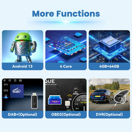 OiLiehu 4+64G Android 13 topelt-Din raadio CarPlay Android Auto Mitsubishi ASX 1/Peugeot 4008/Citroen C4 autoraadio ekraaniga 10,1-tolline autoraadio Bluetooth FM RDS GPS WiFi SWC + tahavaatekaamera