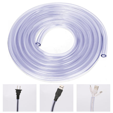 WEDAWN Dog and Cat Cable Protectors, 2 mm Thick, Flexible Cable Protectors for USB Charging Cables, Power Cords, Audio Video Cables, Odorless, 2 Pack