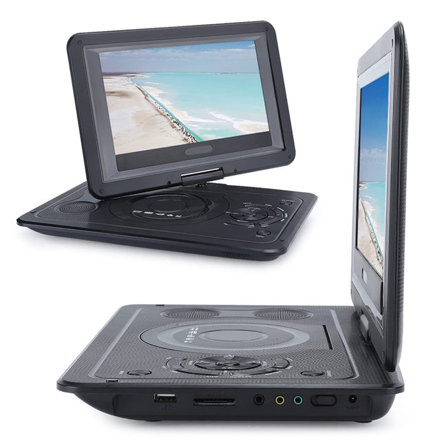 13,9-tolline DVD-mängija, kaasaskantav DVD-mängija LCD-ekraaniga, multifunktsionaalne mängija TV/FM/USB/mängude jaoks, intelligentne voolukatkestuse mälufunktsioon (EL-pistik)