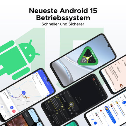 DOOGEE N55 Android 15 nutitelefon lukustamata 128 GB ROM + 16 GB RAM (2 TB TF) mobiiltelefon ilma lepinguta, kaheksatuumaline 90 Hz 6,56" HD+ nutitelefon odav 5150 mAh 13 MP + 8 MP, kahekordne 4G SIM-kaardita mobiiltelefon, näotuvastus/GPS/OTG