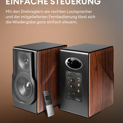 Edifier S3000MKII aktiivne Bluetooth-riiulikõlarisüsteem 2.0, 256 W RMS, planaarne magnetiline kõrgsageduskõlar / 6,5-tolline kesksageduskõlar, kõrglahutusega HiFi-heli DSP-ga, Connect rakendus