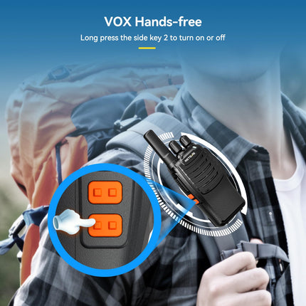 Retevis H777 raadiosaatja, kahesuunaline raadio laadimisalusega, C-tüüpi, kahesuunaline laadimine, ühe klõpsuga sageduse sidumine, VOX, mürasummutus, raadiosaatja perele, ratsutamine (1 tk, must)