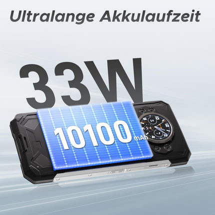 DOOGEE S200 5G õuetelefon Android 14.32GB+256GB õuetelefon ilma lepinguta, 6.72" FHD+ 120Hz 1.32" AMOLED tagumine ekraan, 100MP+20MP 10100mAh, IP68/IP69K/MIL-STD-810H, kahekordne 5G SIM/OTG/NFC/GPS