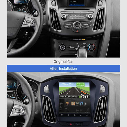 YUNTX Android 14 autoraadio sobib Ford Focusele (2010-2014) - [2G+32G] - tagakaamera, Canbusi ja kaardiga - GPS 2 DIN - toetab DAB-i/rooliratta juhtimist/WiFi-d/Bluetooth 5.0 / Carplayd/IPS-i