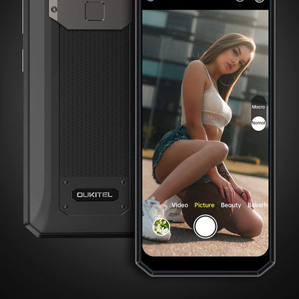 OUKITEL K15 Plus 10000mAh Battery Unlocked Smartphone, 18W Fast Charging+Reverse Charging, 3GB+32GB, 13MP Triple Camera, Android 10 Dual SIM Mobile Phone, 6.52''HD+, Fingerprint Face Recognition NFC Black