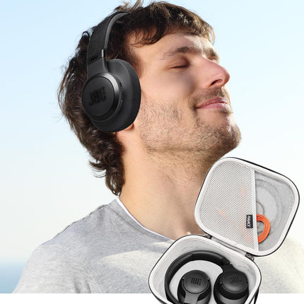 RAIACE kõvakott, mis ühildub JBL Tune 520BT/ 510BT/ 720BT/ 770NC/ 760NC / 670NC/ 660NC/ 560BT / 500BT ja JBL Live 770NC/660NC/650BT kõrvaklappidega. (Müügil on ainult kott.) -Hall