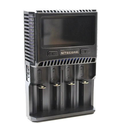 Nitecore SC4 4-pesaline professionaalne laadija Li-Ion, NiMH ja NiCd akude jaoks, LCD värviline ekraan