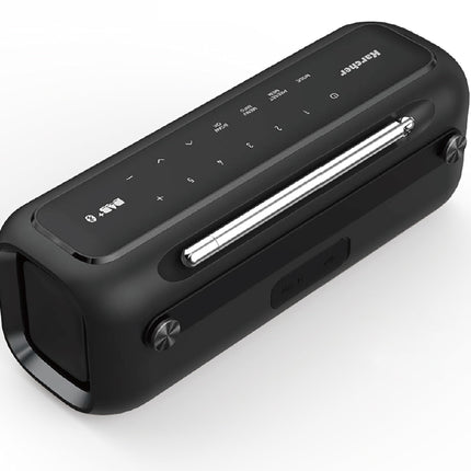 Karcher DAB Go portable Bluetooth speaker &amp; digital radio DAB+ / FM radio with 2.4" color display/alarm clock / 5 watt stereo sound/USB-C/rechargeable battery, black