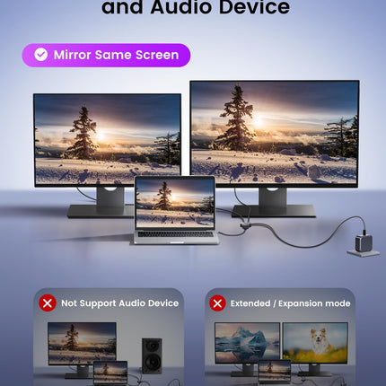 NEWCARE HDMI jaotur 1 sisend 2 väljundit, 4K HDMI jaotur 2 monitori samaaegseks ühendamiseks, HDMI jaotur 1 sisend 2 väljundit, ainult peegel (mitte pikendatav), 1-2-suunaline HDMI jaotur Fire Stickile, Roku