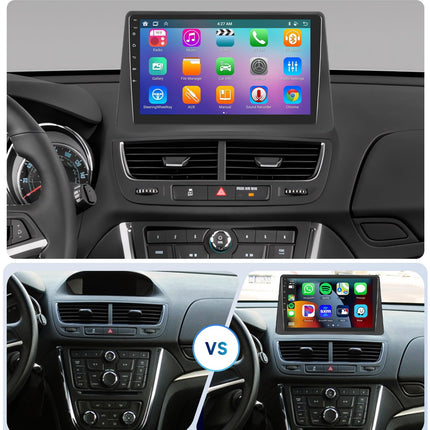 8 Core 4G+64G Car Radio Android 13 for Opel Mokka 1 2012-2016/Buick Encore 2013-2015, 9 inch HD IPS Touchscreen Car Radio with DSP Carplay Android Auto GPS Wi-Fi Bluetooth FM RDS Radio Rear View Camera