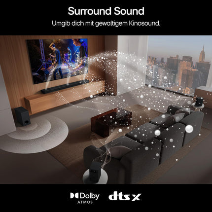 LG DS80TR 5.1.3 Dolby Atmos heliriba (580W) juhtmevaba subwooferiga ja tagumiste kõlaritega (Wow Cast, HDMI, Bluetooth) [2024], must
