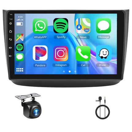 4+64G Android Car Radio for Mercedes Benz Viano 2004-2011/Vito 2010-2015 10 inch Radio with Wireless Carplay Android Auto GPS Mirror Link Bluetooth FM/RDS/DAB/DVR/EQ/USB Steering Wheel Control Rear View Camera