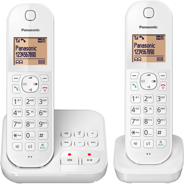 Panasonic KX-TGC 422 GW, juhtmeta telefon automaatvastaja ja lisakomplektiga, valge