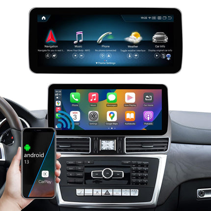 Ninetomi Android 13 autoraadio 12,3-tolline puutetundlik ekraan koos juhtmevaba Carplay ja Android Autoga 2012-2015 Mercedes Benz ML GL W166 X166 jaoks koos NTG4.5/4.7 süsteemiga, Mirrorlinki toega, kaamera, 8G+256G
