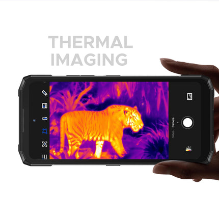 DOOGEE Fire 6 termokaameraga vastupidav 4G nutitelefon ilma lepinguta, 16 GB + 256 GB, aku 10400mAh / 18W, 50MP + 8MP SIM-kaardi lukustamata mobiiltelefonid, Android 14, 6.56 tolli, Face ID, 15.8mm õhuke sinine