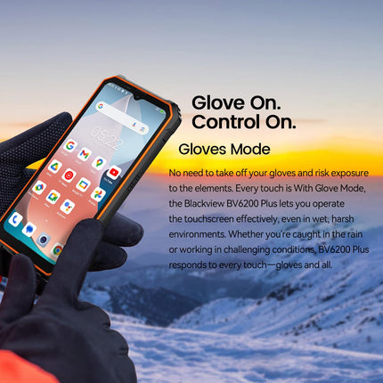 Blackview BV6200 Plus Outdoor Mobile Phone, 11000mAh, 24GB+256GB/2TB (2025), Smartphone Without Contract, 98DB Loudspeaker, 6.56" 90Hz, IP69K Waterproof, Construction Site Phone, 16MP+13MP/Dual 4G/OTG/GPS/NFC (Black)